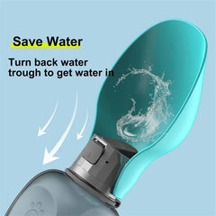 800Ml Dogs Water Bottle Portable High Capacity Leakproof Pet Foldable Drinking Bowl