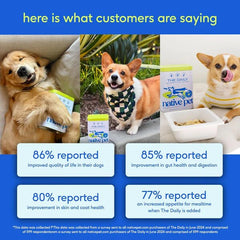 Dog Vitamins & Supplements - 11-In-1 Vitamin Powder for Dog Food Topper-30 Scoops