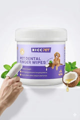 Teeth Cleaning Wipes for Dogs & Cats, Vet-Recommended Remove Bad Breath
