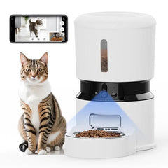 Smart Automatic Pet Feeder with Camera & App Control