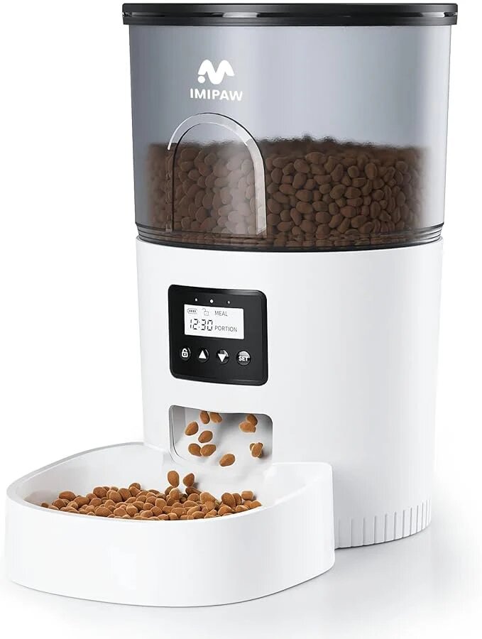 Revolutionary Automatic Cat Feeder-Dual Power Supply for Cats and Small Dogs