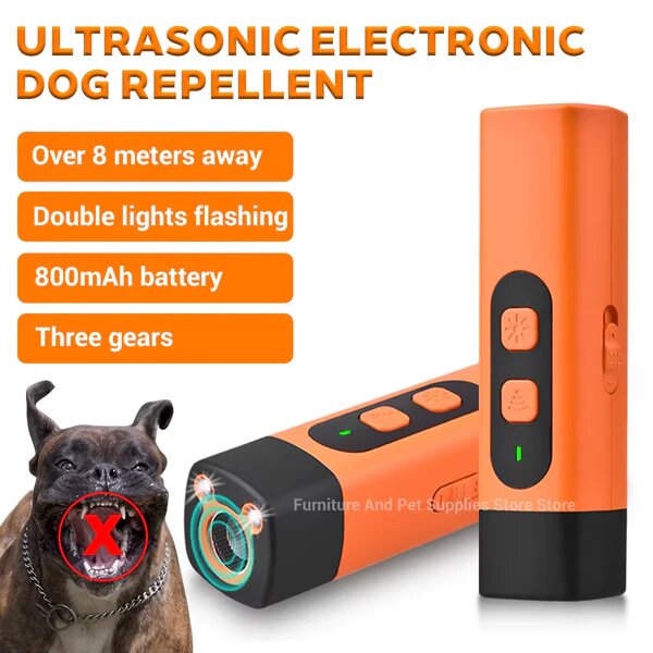 Safe & Humane Ultrasonic Dog Repeller – Portable Bark Control & Training Aid (Rechargeable)