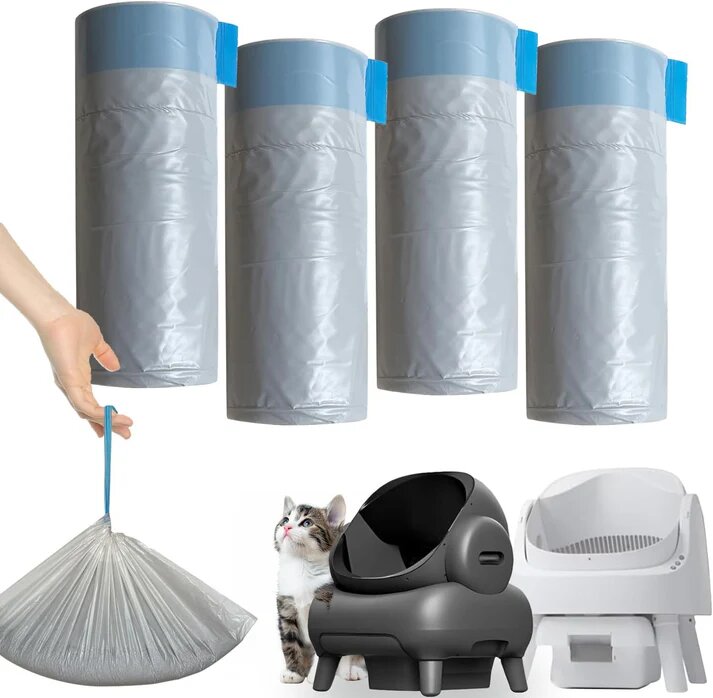 80 Heavy-Duty Cat Litter Bags - Perfect Fit for Neakasam1 and Pet Pivot Autoscooper 11