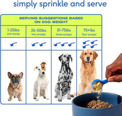 Dog Vitamins & Supplements - 11-In-1 Vitamin Powder for Dog Food Topper-30 Scoops