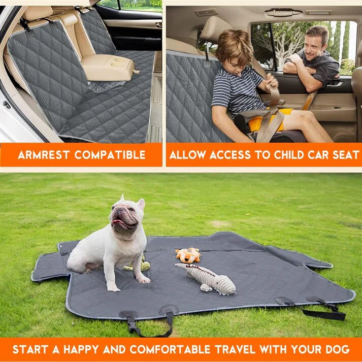 Ultimate Waterproof Dog Car Seat Cover-for Back Seat