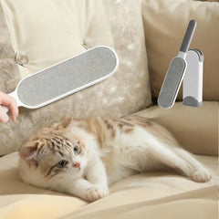 Multi-Functional Electrostatic Lint Brush with Double Sided Design for Furniture & Pet Hair Removal