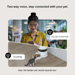 Smart Automatic Pet Feeder with Camera & App Control