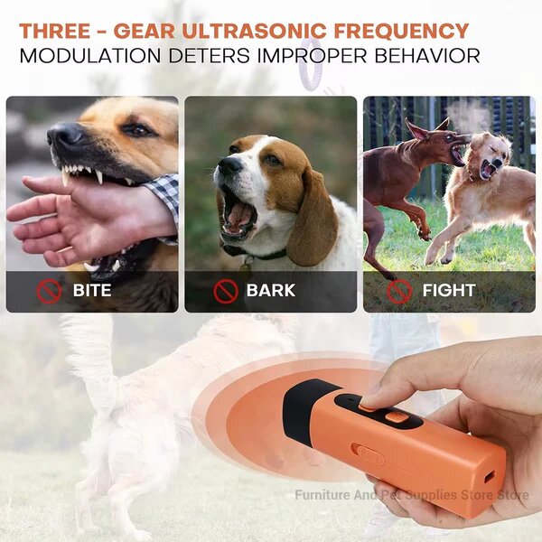 Safe & Humane Ultrasonic Dog Repeller – Portable Bark Control & Training Aid (Rechargeable)